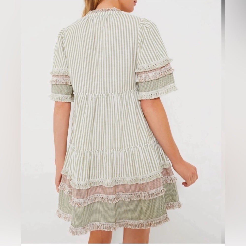 TUCKERNUCK Cotswold Stripe Dress XXXL Sage Green - Picture 2 of 11